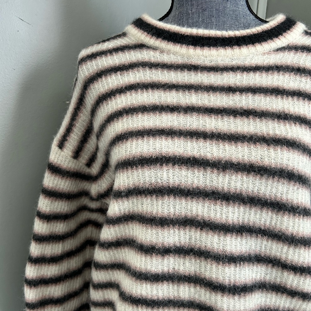Everlane Striped Wool Sweater Size L - Picture 2 of 5